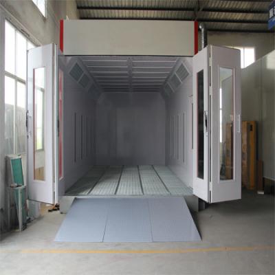 China 5-8min Heating Up Time Bus Spray Booth with Four Sheetmetal Front Door and LED Lighting for sale