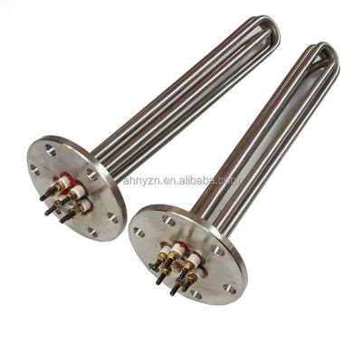 China Heavy Oil Bitumen Refined Petroleum Preheater 220v Customized Electric Boiler Flange Water Heater Tube 15kw Immersion Heater Element for sale