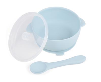 China 100% Bpa Free Food Grade Eco-Friendly Collapsible Neutral No Puddle With Suction Set 2022 New Design Silicone Baby Bowl for sale