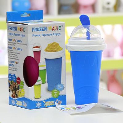 China (BPA- free) Silicone Tik Tok Pinch Cup Reusable Non-Toxic Ice Cream Yogurt Crushed Smoothie Squeeze Cup Silicone Tik Tok Pinch Cup for sale