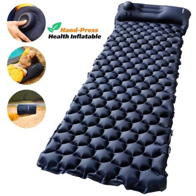 China With Built-in Inflatable Hand Pump Hand Pump Sleep Pad, Outdoor Air Mattress Inflatable Camping for sale