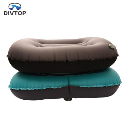 China Pureny Inflatable Travel Inflatable Headrest Beach Lumbar Outdoor Air Pillow for sale