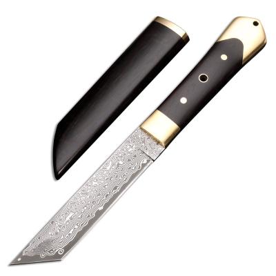 China Wholesale Non-changeable Damascus Knife For Damascus Hunting Knife With Military Knife for sale