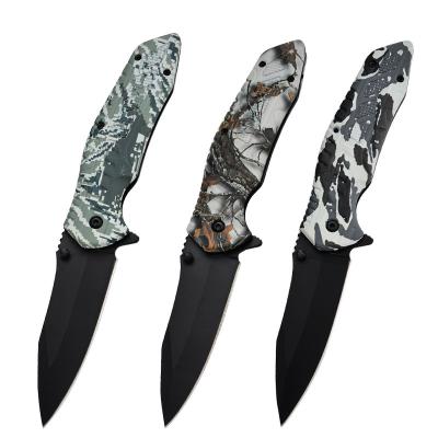 China Mini Factory Outlet Camping Hunting Survival Tactical Whistle Knife Flintstone Survival Field Multifunction Folding Knife for sale