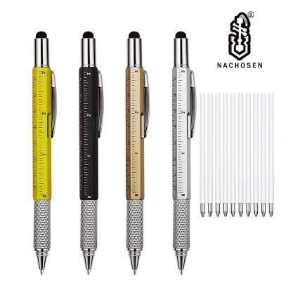 China 18 In One Function Manufacturers Provide 6 In 1 Pen Outdoor Camping Multi-Purpose Aluminum Multifunctional Tactical Pen for sale