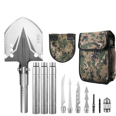 China 18 in one function wholesale camping shovel for survival shovel and multifunctional shovel for sale