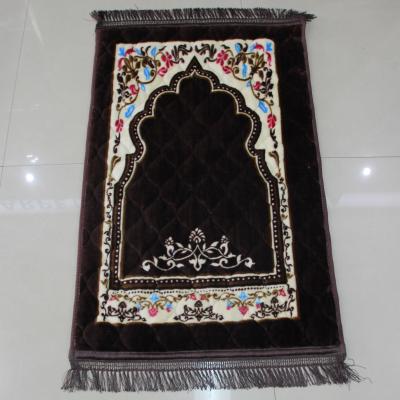 China Foldable Muslim Prayer Blanket Pocket Islam Prayer Blanket Mosque Praying Mat Travel Prayer Rug Muslim for sale