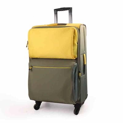 China For School/Sport/Leisure/Others Yellow Suitcases 4 Wheel Trolley School Bag For Promotion for sale