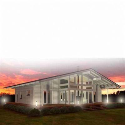 China 2018 Modern Lightweight Double Story Prefab House For Living / American Style Villa for sale