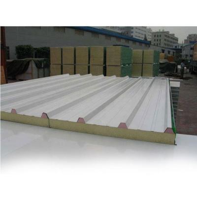 China Fireproof Metal Glass Wool Sandwich Panel /insulated Steel Blanking Panels for sale