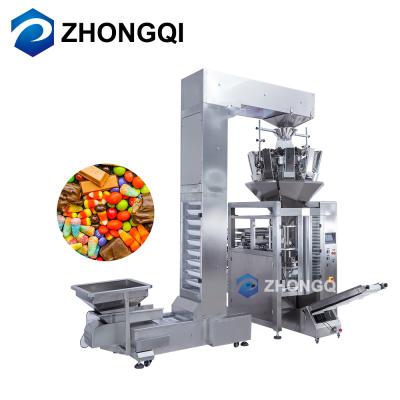 China Chemical Full Automatic Chocolate Covered Nuts Gummy Candy Pouch Bag Peanut Candy Stand-Up Packing Machine for sale