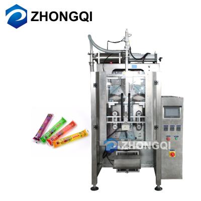 China Electronic Full Automatic Ice Cream Filling Machine 2 Lanes Food Popsicle Liquid Packing Machine for sale