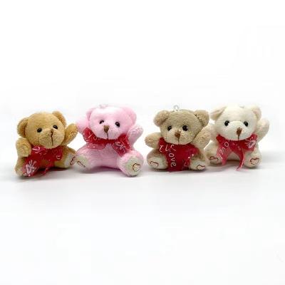 China Cute Doll Keychains Stuffed Plush Doll Plush Toy Bear Teddy Bear Pendant Children's Gift for sale