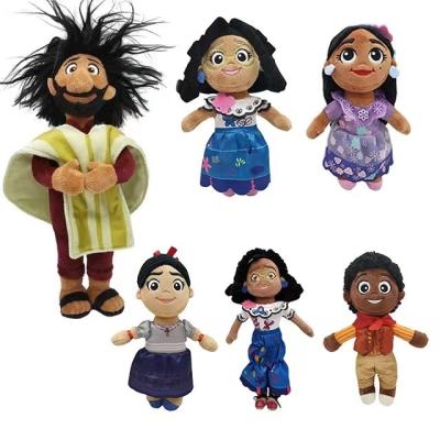 China New Arrival Plush Encanto Cartoon Stuffed Plush Toys Cartoon Girls Figures Plush Dolls Exquisite Encanto Movie Stuffed Girl Black Doll for sale