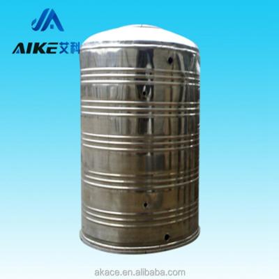 China Construction Material Stores SUS304 Or 316 Stainless Steel Insulation Cylindrical Water Tank for sale