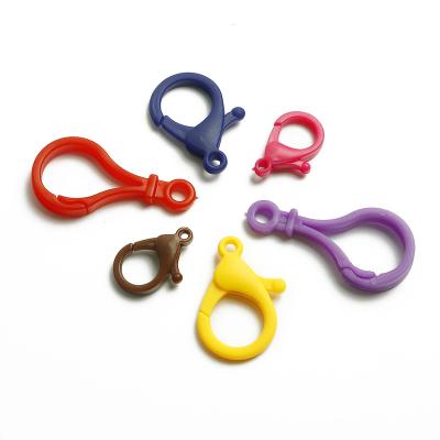 China Jewelry Making Whole Sale Mixed Plastic Lobster Snap Clasp Hooks DIY Jewelry Making Findings For Toys Bags Key Chain Accessories for sale