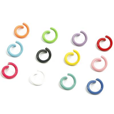 China Jewelry Making 8mm Colorful Open Jump Ring Connector For Diy Jewelry Split Jump Rings Making Findings Accessories Supplies for sale