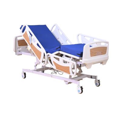 China Strong Hot Selling Triple Function Electric High Quality Moderate Softness Intensive Care Bed For With 4pcs Luxurious Casters for sale