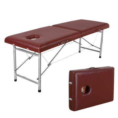 China Strong elasticity and moderate softness professional workmanship portable massage table can fold Full-body massage table high quality spa moxibustion bed massage bed for sale