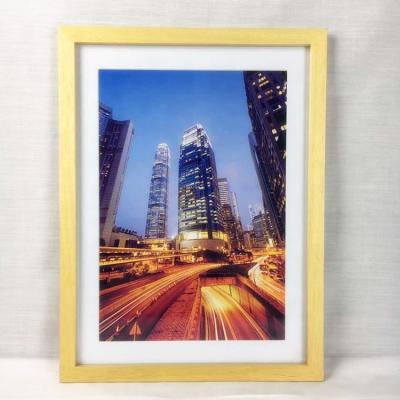 China High Quality Of Outdoor Wood Painting A4 Picture Frame With Clear Glass For Displaying Pictures And Paintings for sale