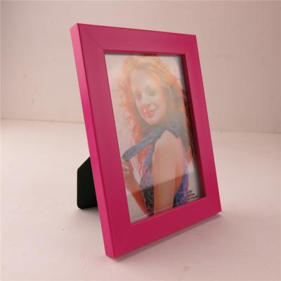 China Plastic Picture Frame 4x6 5x7 6x8 8x10 Glitter Powder Colorful Plastic Photo Frame for sale