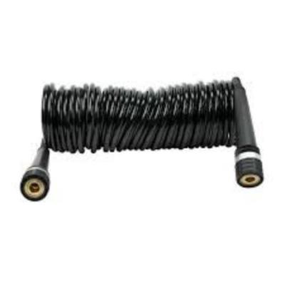 China Flexible PVC/PU/PE Hose Air Compressor Screw Coil Spring Telescopic Spiral Spiral Air Duct With Safe Head for sale