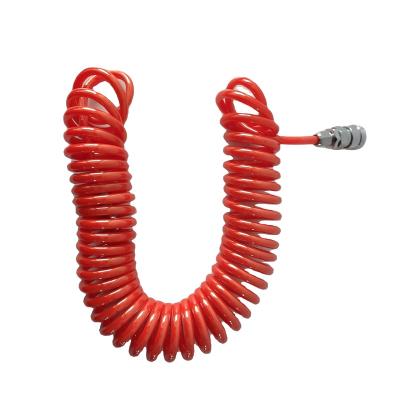 China Professional Pneumatic PVC/PU/PE Hose Spiral PU Recoil Air Hose for sale