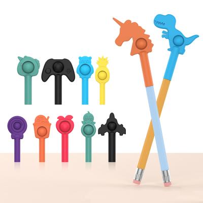 China Relieve Stress Newest Creative Student Fashion Decompression Pens Accent Children's Personality Collection To Stir Pens For Pen Cap Fidget for sale