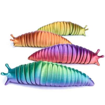 China Toy Wholesale High-Quality Creative Twist Funny Slug Toys Relieve Non-Toxic Decompression Toy Stress Release Fidget Slug Effort Kids Fun for sale