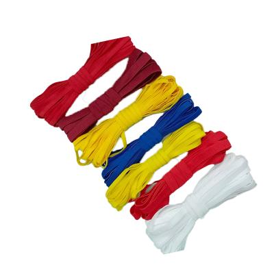 China Colorful Elastic Crochet Earloop Elastic Band 10mm Width Headband Cuff Elastic Strap for sale