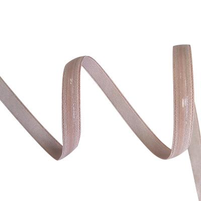 China 10mm High Elasticity Thick Elastic Band Elastic For Bra Soft Silicone Embossed Bra Strap Elastic for sale