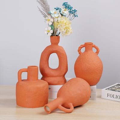 China Modern Custom High Quality Nordic Modern Ceramic Vase For Office Living Room Decoration for sale