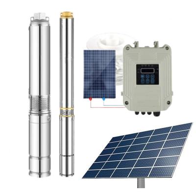 China Agricultural Irrigation High Pressure Solar Water Pump 72V56M6 Cubic Per Hour DC Solar Deep Well Pump for sale