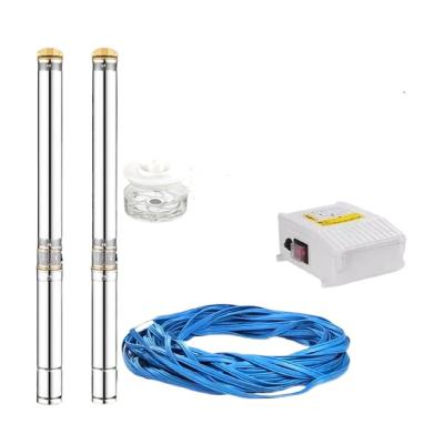 China Irrigation and Agriculture Stainless Steel High Lift Deep Good Submersible Pump 110V1HP116m Home 3 Inch High Pressure Deep Well Pump for sale