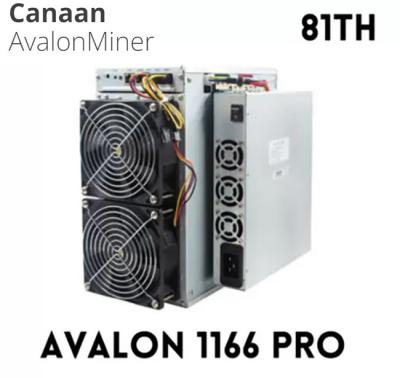 China Bergmann-Machine Canaan Avalon 1166 Bitcoin BTC Asic Pro68. 72. zu verkaufen