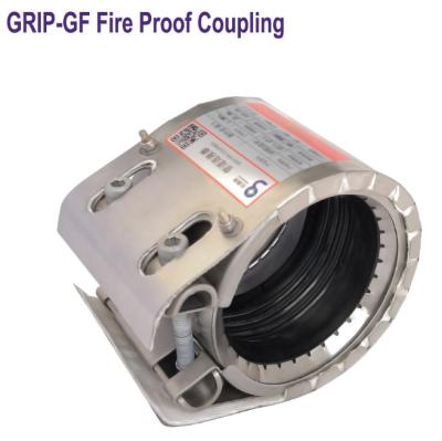 China Water SS316, CNG.GL approved, GRIP-GF flame retardant pipe coupling with different sleeve sealing materials for fire piping system for sale