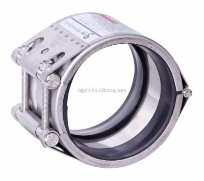 China Water Repair GRIP-R EPDM Coupling Stainless Steel Leak Repair Pipe Clamp for sale