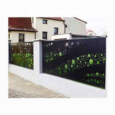 China Customized Easily Assembled Outdoor Metal Privacy Screens Garden Laser Cut Metal Panel Panels Decorative Screen Screens Panels for sale