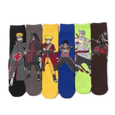 China QUICK DRY Custom Design Funny Marvel Anime Superheroes Crew Cotton Fashion Cartoon Socks for sale