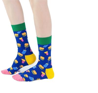 China Novelty Antibacterial Colorful Casual Crew Ins Happy Dress Combed Cotton Funny Socks for sale