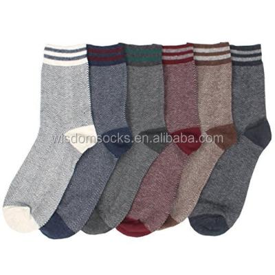 China OEM Antibacterial Fathers Day Business Classic Mens Crew Casual Combed Cotton Socks for sale