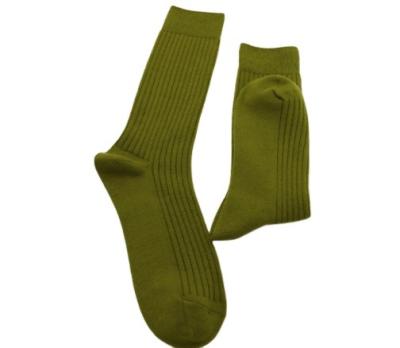 China Men Antibacterial Wholesale Cotton Compression Knee High Military Army Green Socks for sale