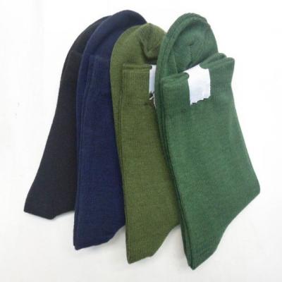 China Antibacterial Knit Anti Fungal High Quality Cotton Police Jungle Green Army Socks for sale