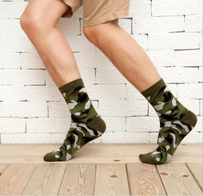 China Antibacterial Knit Police Sport Camouflage Top Quality Men Military Army Camp Socks for sale