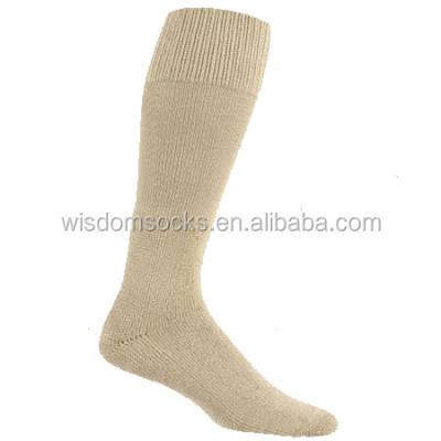 China Antibacterial Knit Sporty High Quality Cotton Mens Khaki Army Socks for sale