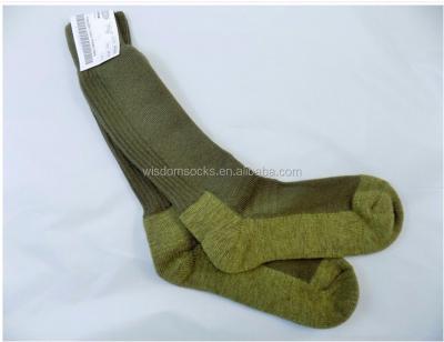 China Wholesale QUICK DRY Green High Cushion Knee Boot Police Military Police Socks for sale