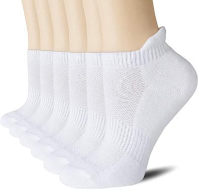 China Custom Logo Anti-Fault 6 Pack Organic Cotton Sports Mens Running Athletic Socks for sale