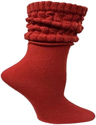 China Viable Chunky Knee High Boot Women's Extra Long Slouch Cotton Slouch Socks for sale