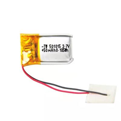 China Toys Customized Service 501015 Rechargeable 50mAh Lithium Polymer Battery for sale