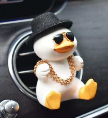 China Cute/Cartoon Appropriate Price 2 Years Shelf Life New Ocean Duck Car Perfume Custom Hang Air Freshener for sale